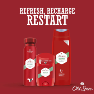 Old Spice Restart Deodorant Stick for Men – 48H Freshness, 0% Aluminium Salts