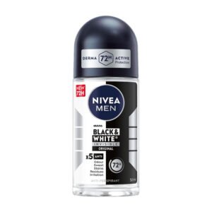 Nivea Men Black & White Invisible Original Deodorant Roll on 50m