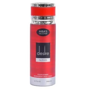 HIBA'S COLLECTION Desire De Paris Pour Homme deodorant body spray 200ml masculine long-lasting fragrance