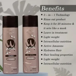 Flora Active Sulfate-Free Shampoo and Conditioner 300ml Pack of 2 for damaged hair repair